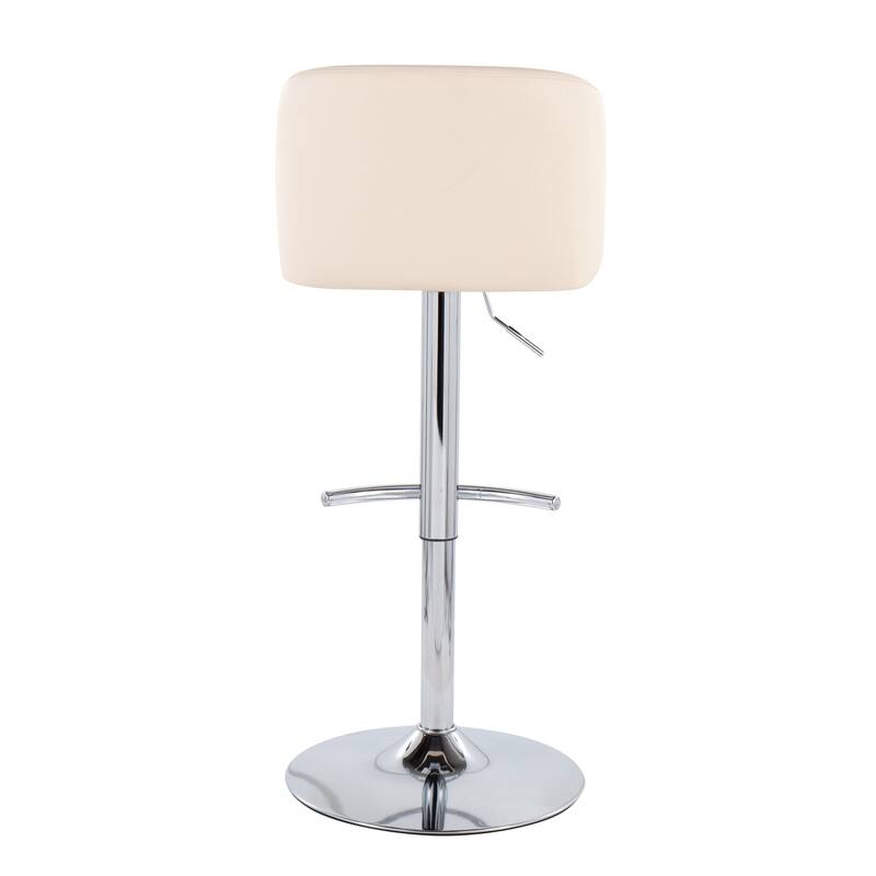 Strick & Bolton Oscar Adjustable Bar Stool with Rounded T Footrest (Set of 2)