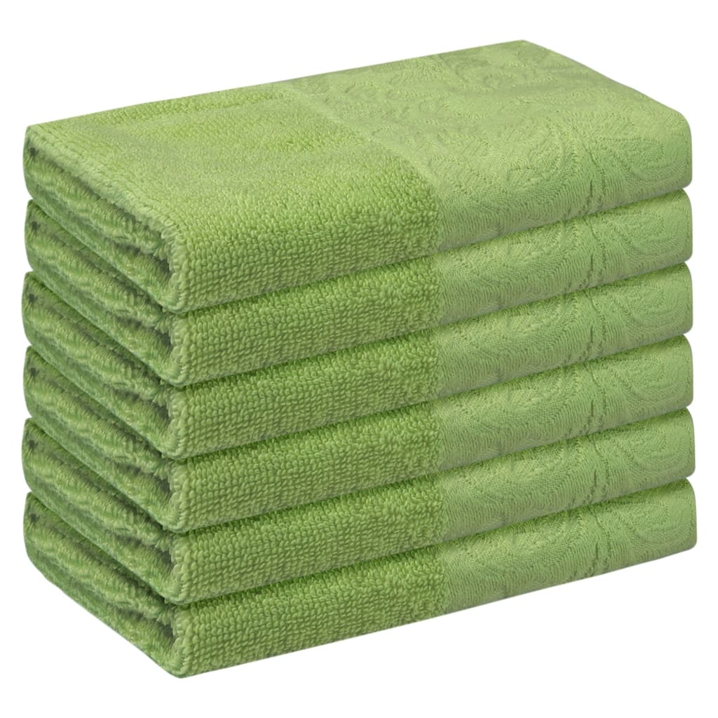 6 Pack Cotton Washcloths, Printed Face Towel, Absorbent and Comfort Face Towels for Bathroom, Hotel, Gym 13" x 13"