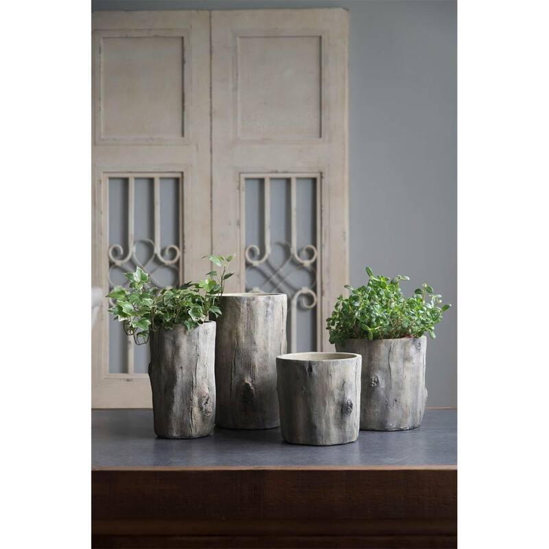 GDFStudio 6.5x6.5x6.5" Small Round Fillmore Planter (Set of 2)