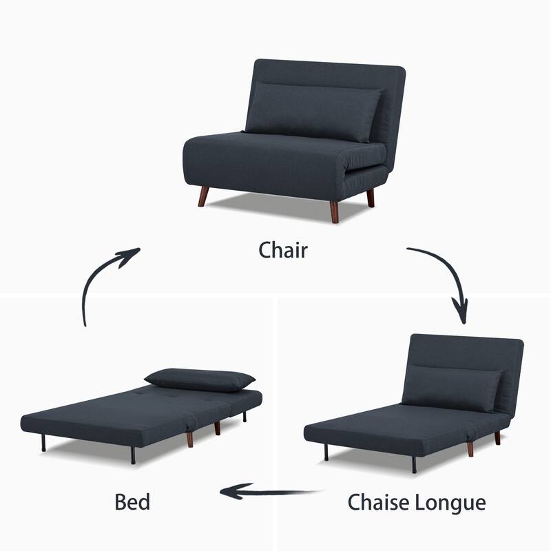 Artdeco Home - Tustin Upholstered Convertible Lounge/ Sleeper Chair