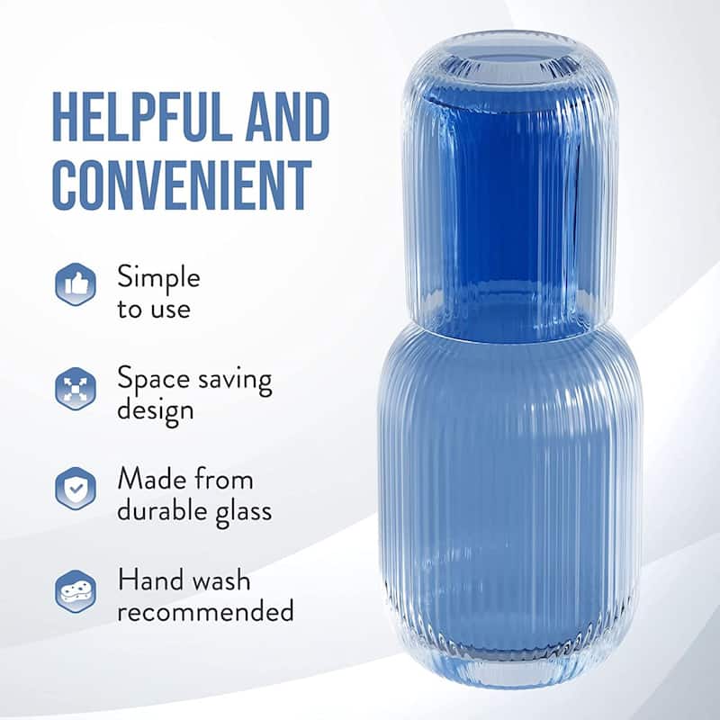 Set Of 2 Carafe And Cup Set 27.72 OZ.