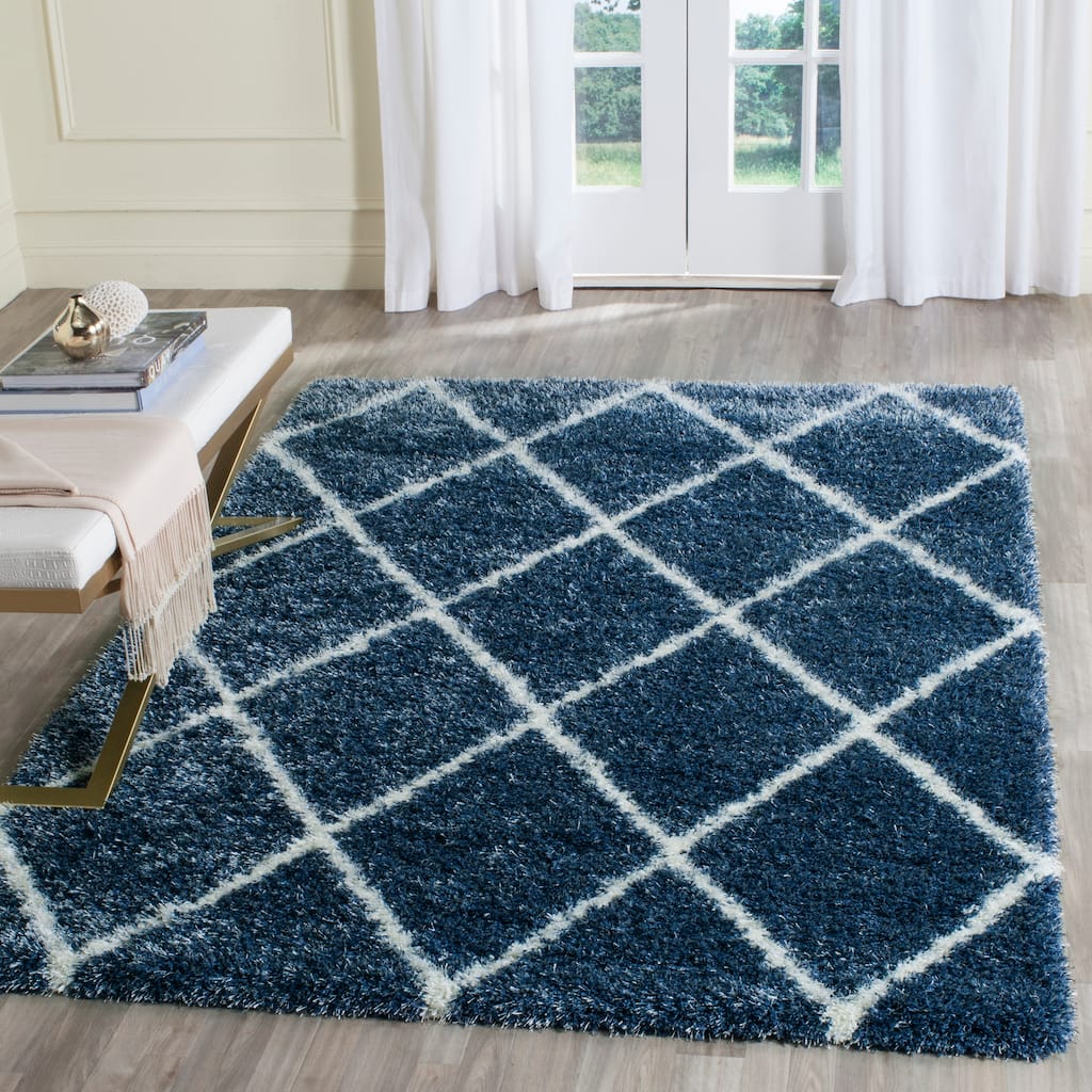 SAFAVIEH, Montreal Shag Augustina Trellis 2-inch Thick Rug