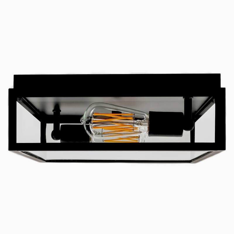 Elk Home Capture Outdoor Flush Mount Ceiling Light - Matte Black