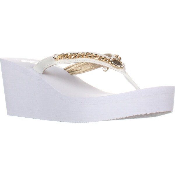 guess high heel flip flops