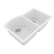 preview thumbnail 12 of 18, Karran Undermount Quartz 32 in. 60/40 Double Bowl Kitchen Sink Kit