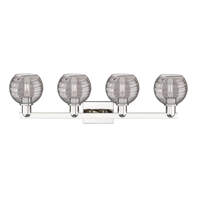 Innovations Lighting Downtown Urban - Athens Deco Swirl - 4 Light 36" Bath Vanity Light