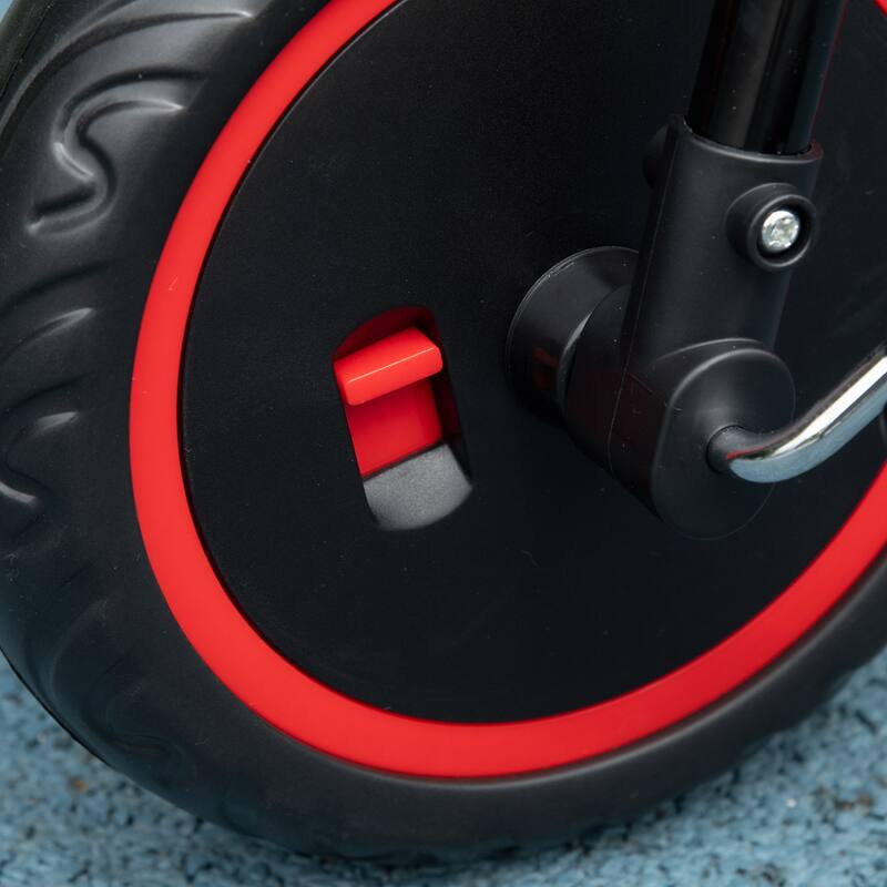 Adjustable Toddler Tricycle for Kids Ages 2-5 with Safety Features, Basket, and Puncture-Resistant Wheels