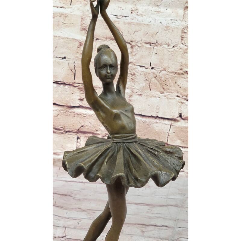 Hot Cast Bronze Prima Ballerina Dancer Girl Bronze Sculpture Figure By Milo