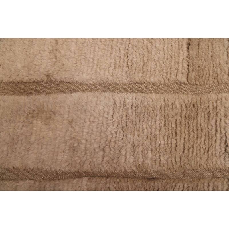 ECARPETGALLERY Hand-knotted Pak Finest Marrakesh Khaki Wool Rug - 8'11 x 12'0