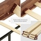 preview thumbnail 3 of 6, Mopio Ted Acacia Solid Wood Bed Frame with Headboard
