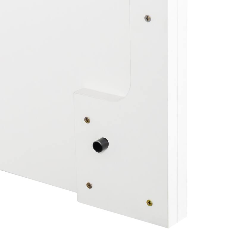 GDF Studio - Zigg Modern Murphy Bed with Built-In Desk, Space-Saving Foldable Wall Bed for Small Rooms