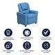 preview thumbnail 117 of 189, Contemporary Kids Recliner with Cup Holder and Headrest - 24"W x 21.5" - 36.5"D x 27"H