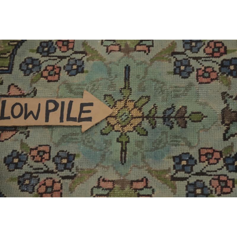 Hand Knotted Oriental 100% Wool Carpet Traditional Floral Oranges & Rust Tabriz Area Rug - 12' 7'' X 9' 10''