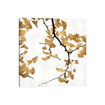 iCanvas "Ginkgo In Gold II" by Kate Bennett Canvas Print