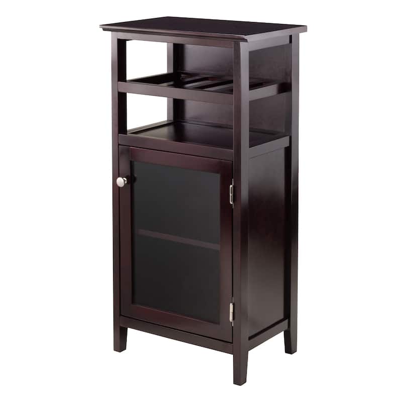 Alta Wine Cabinet, Espresso - 19.13 x 12.72 x 37.48 inches - Espresso