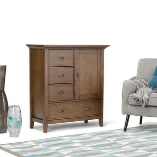 WYNDENHALL Mansfield SOLID WOOD 39 inch Wide Transitional Medium Storage Cabinet - 39"w x 17"d x 42" h
