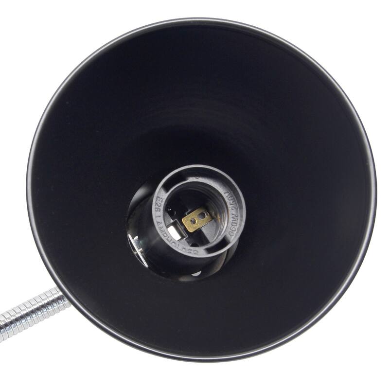 Gooseneck Desk Lamp with Adjustment Shade - 16.25" - Black