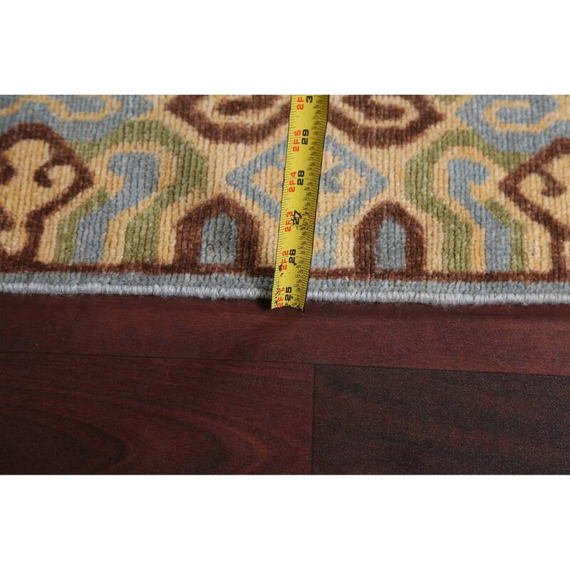 Vegetable Dye Traditional Khotan Oriental Wool Area Rug Hand-knotted - 6'3" x 9'7"