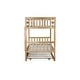 preview thumbnail 17 of 24, Twin Over Twin Rubber Wood Bunk Bed with Trundle, Convertible into 2 Twin Size Beds, Twin Size Bunk Bed