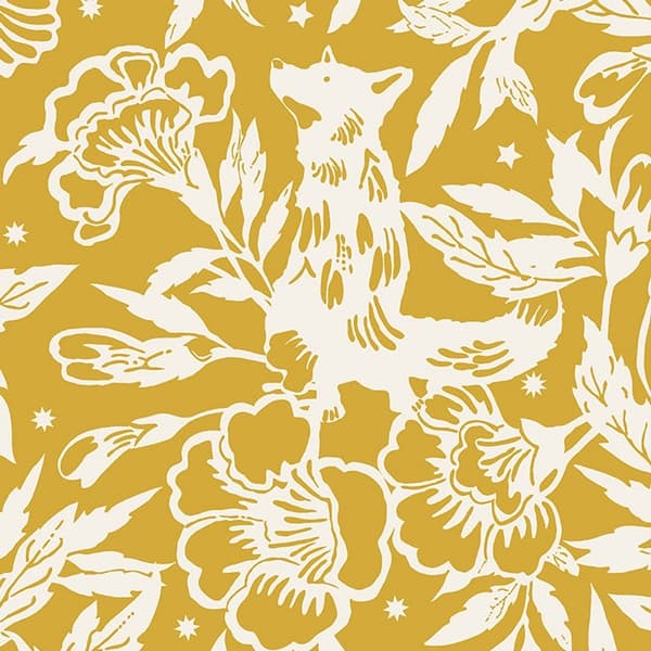 yellow ditsy wallpaper