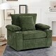 preview thumbnail 4 of 9, Modern Oversized Chair with Ottoman,Chenille Fabric Sofa Bed,Accent Chair Comfy Sofa with Cupholders and USB Charging Ports