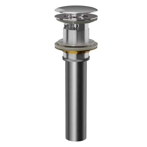 slide 2 of 4, Karran Pop-Up Vanity Bowl Drain with Overflow Chrome