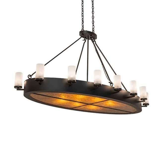 Meyda Tiffany 252650 Long Craftsman Avalon 6 Light 68" Wide Linear