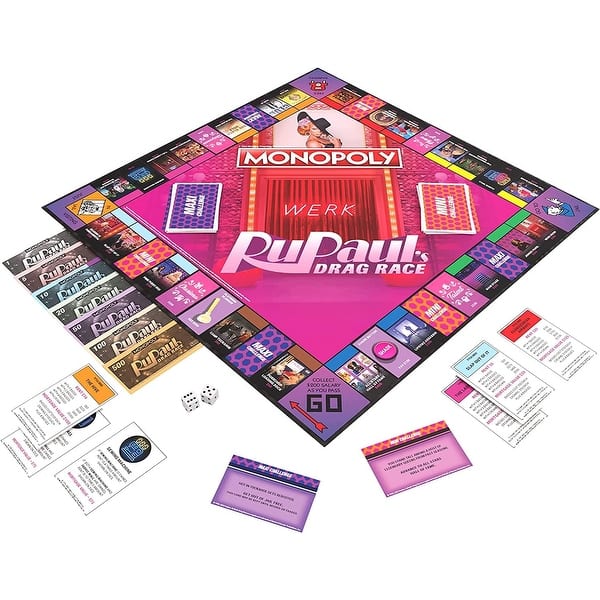 slide 2 of 4, Rupauls Drag Race Monopoly Board Game