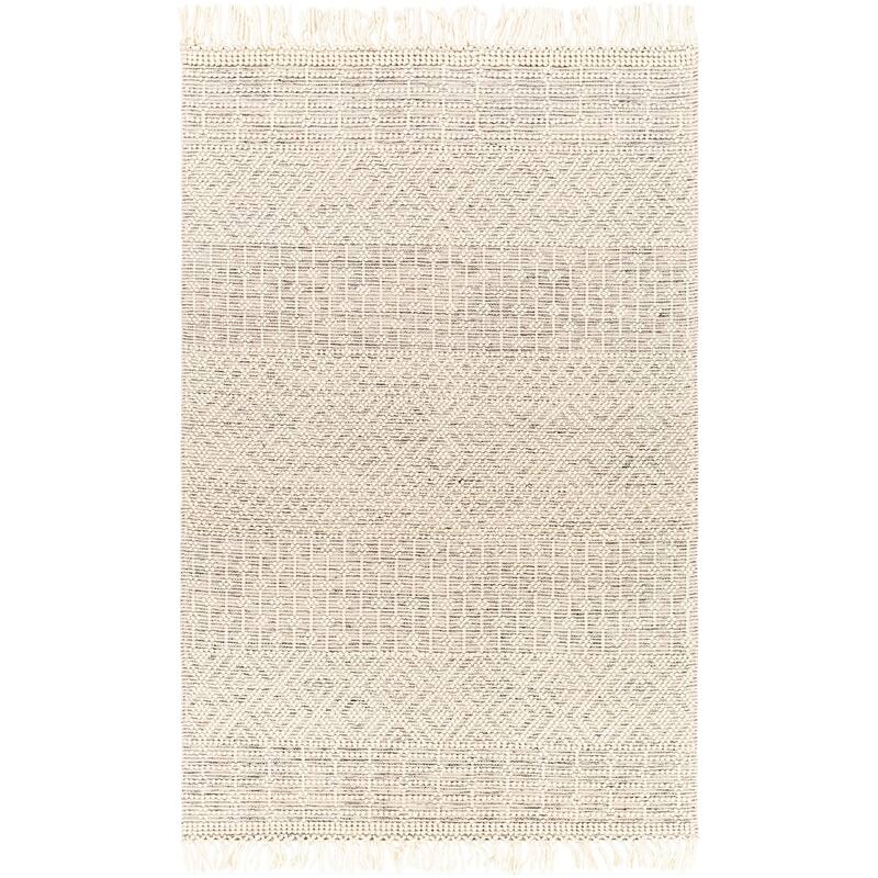 Thackery Handmade Farmhouse Stripe Wool Area Rug