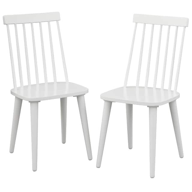 Lifestorey Lowry Solid Wood Dining Chairs (Set of 2)