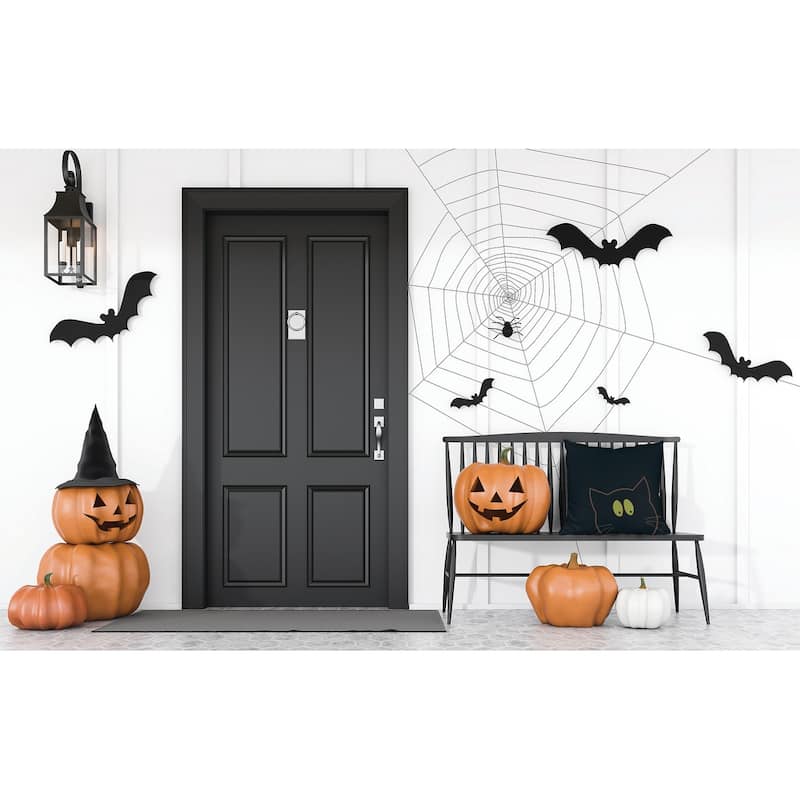 Halloween Cat Eyes Indoor/Outdoor Throw Pillow