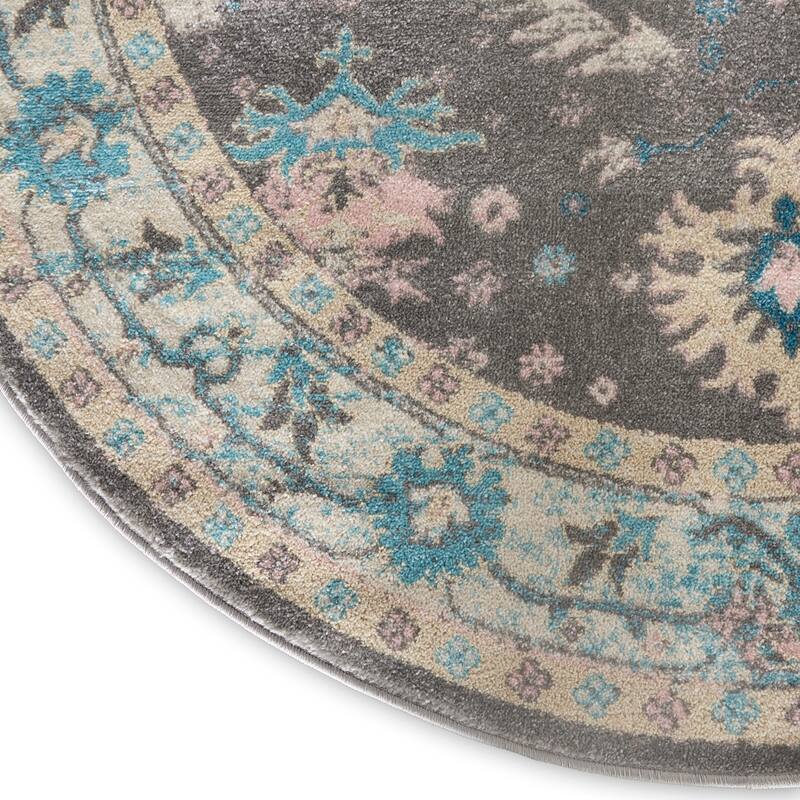 Nourison Tranquil Oriental Floral Medallion Area Rug
