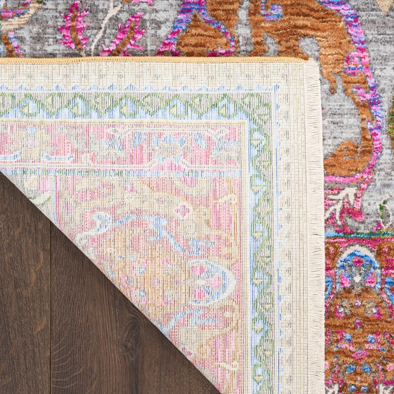 Nourison Quaint Harmony Indoor only Pink Floral Area Rug