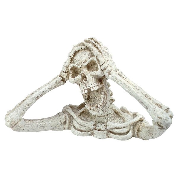 Design Toscano Halloween Shriek, the Skeleton Statue: Medium