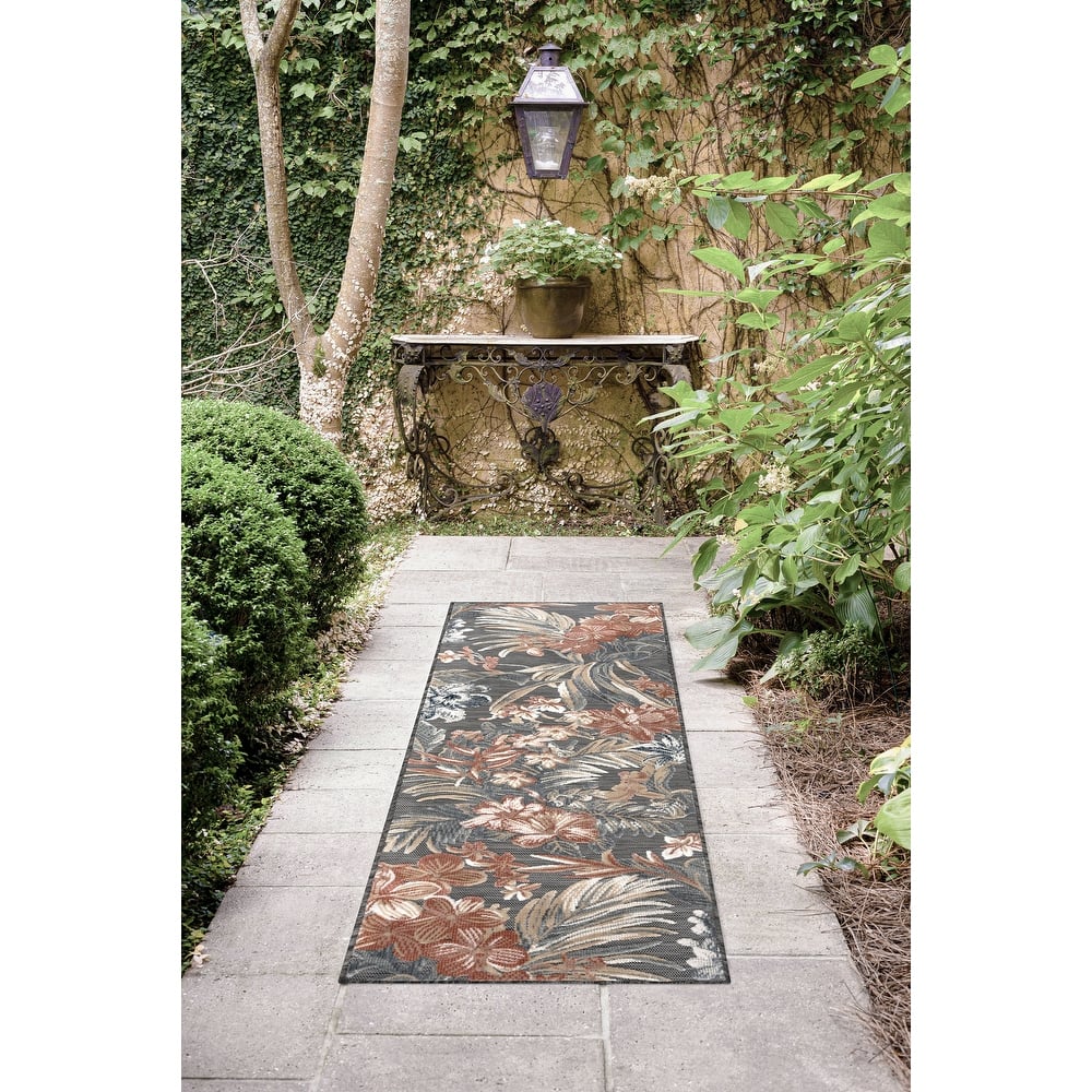Tropicana Tropical Floral Indoor/Outdoor Area Rug