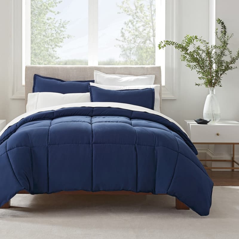 Serta Simply Clean Antimicrobial Comforter Set