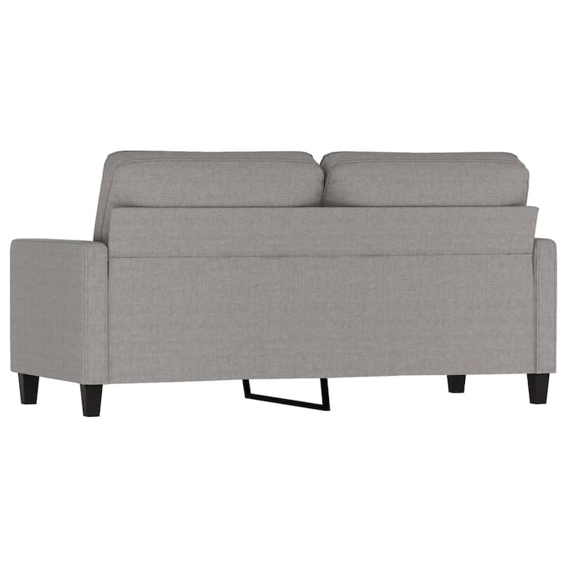 vidaXL 2-Seater Sofa Light Gray 55.1" Fabric - 62.2" x 30.3" x 31.5"