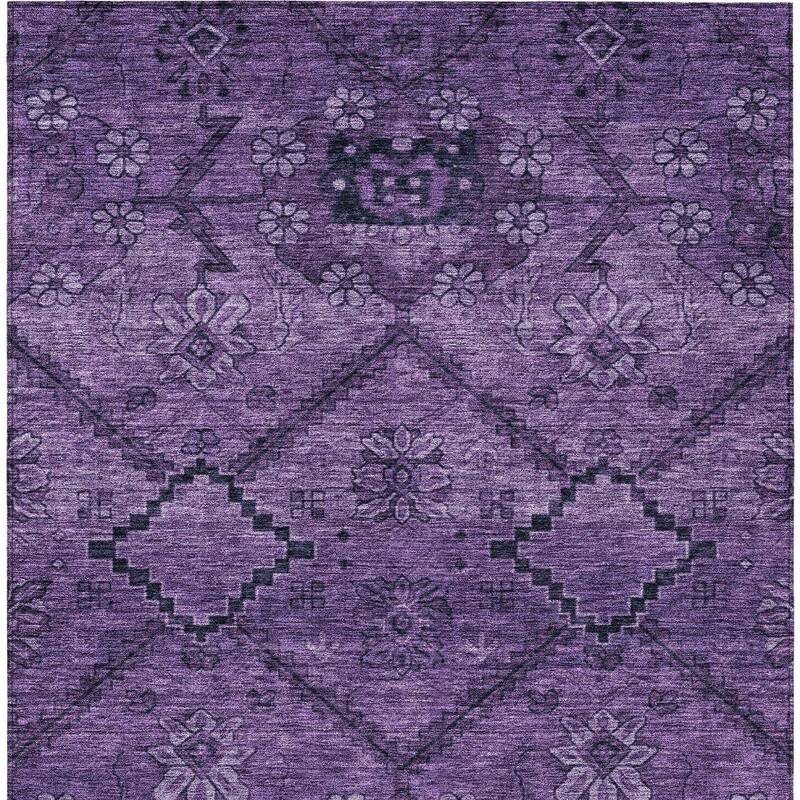 HomeRoots Floral Transitional Rectangle Outdoor Rug