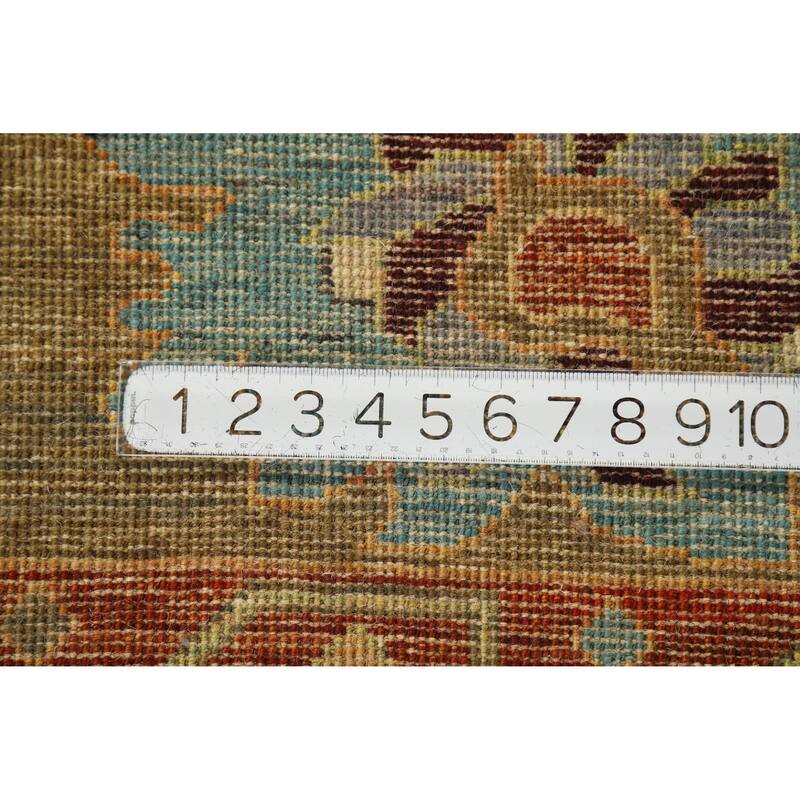 Hand Knotted Oriental 100% Wool Carpet Transitional All-Over Greys & Charcoal Oushak Area Rug - 10' 0'' X 8' 0''