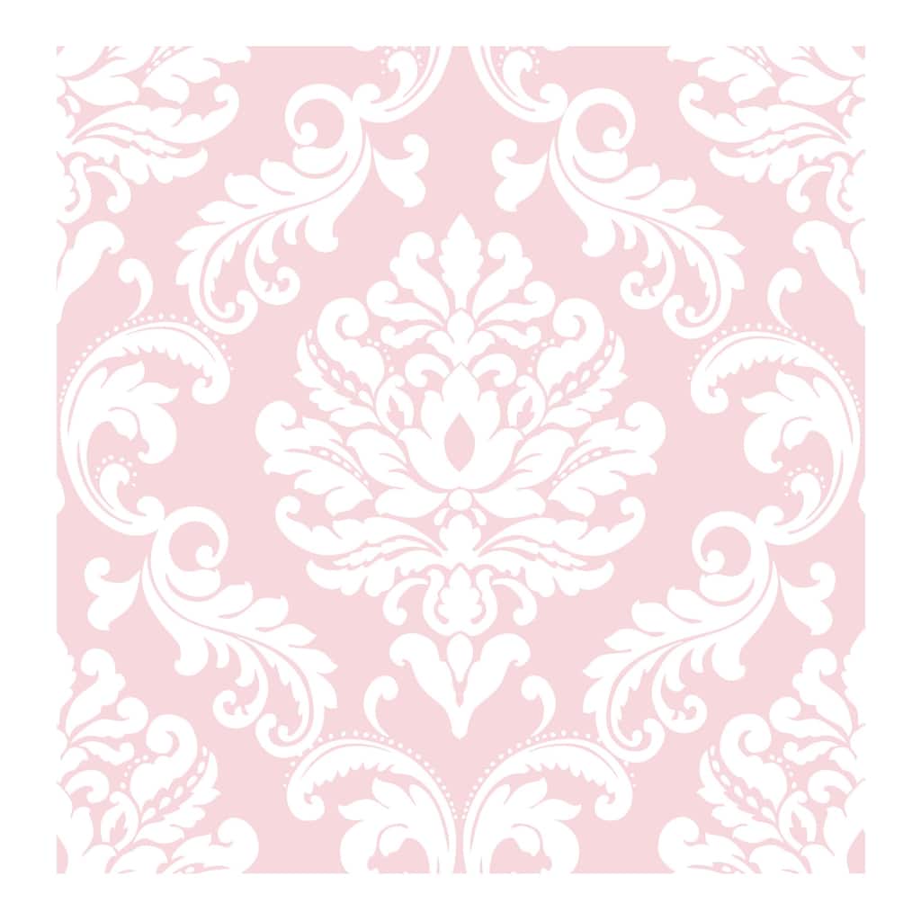 NuWallpaper Pink Ariel Peel & Stick Wallpaper - 216in x 20.5in x 0.025in