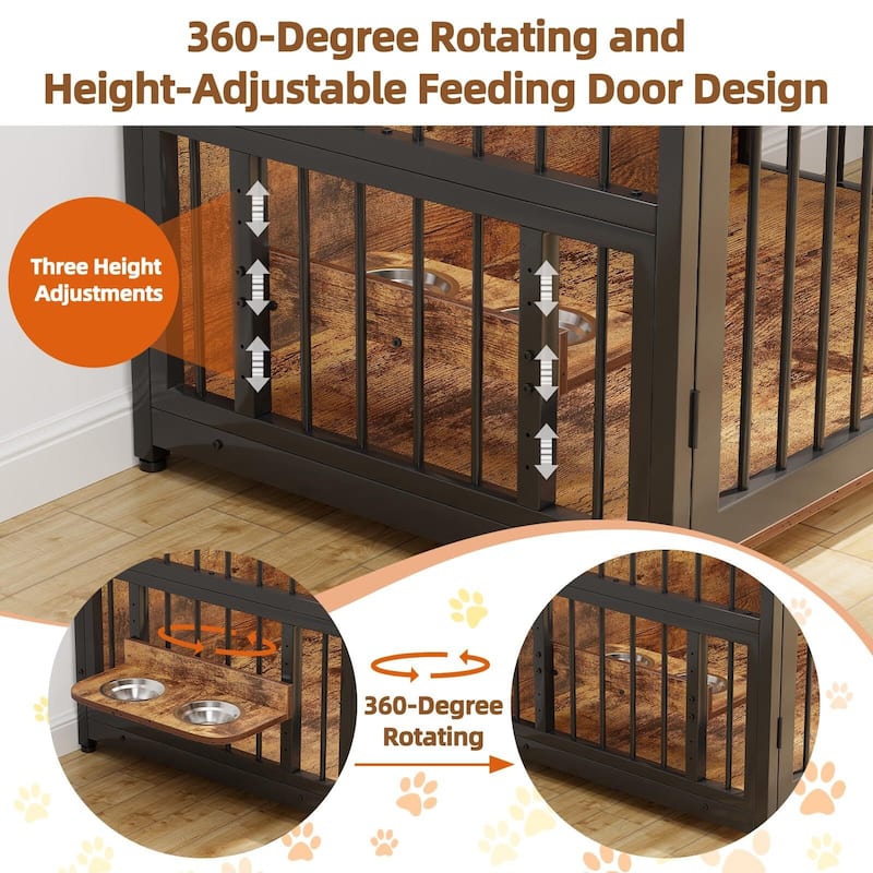 Dog Crate Furniture Wooden Dog Crate End Side Table