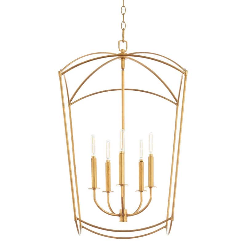 Quorum International 6812-5 Mantle 5 Light 19" Wide Pendant