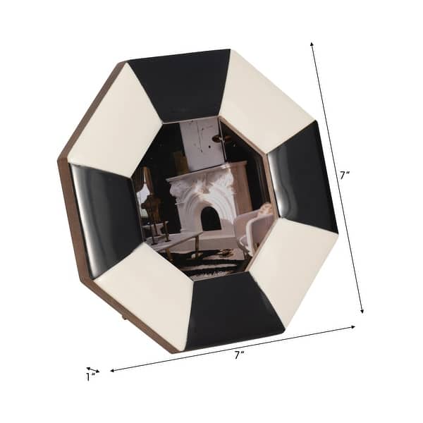 Octogen Photo Frame Resin Contemporary Octagon Photo Frame - Black - Bed Bath & Beyond ...