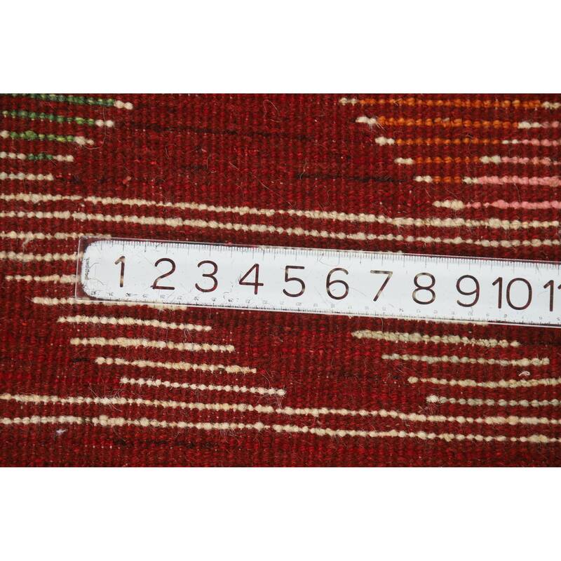 Trellis Geometric Moroccan Rug Hand-Knotted Wool Carpet - 5'1" x 6'5"