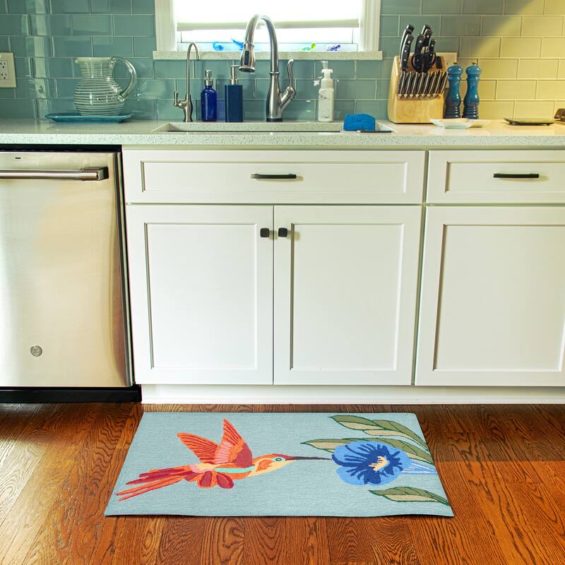 Liora Manne Frontporch Hummingbird Indoor/Outdoor Rug