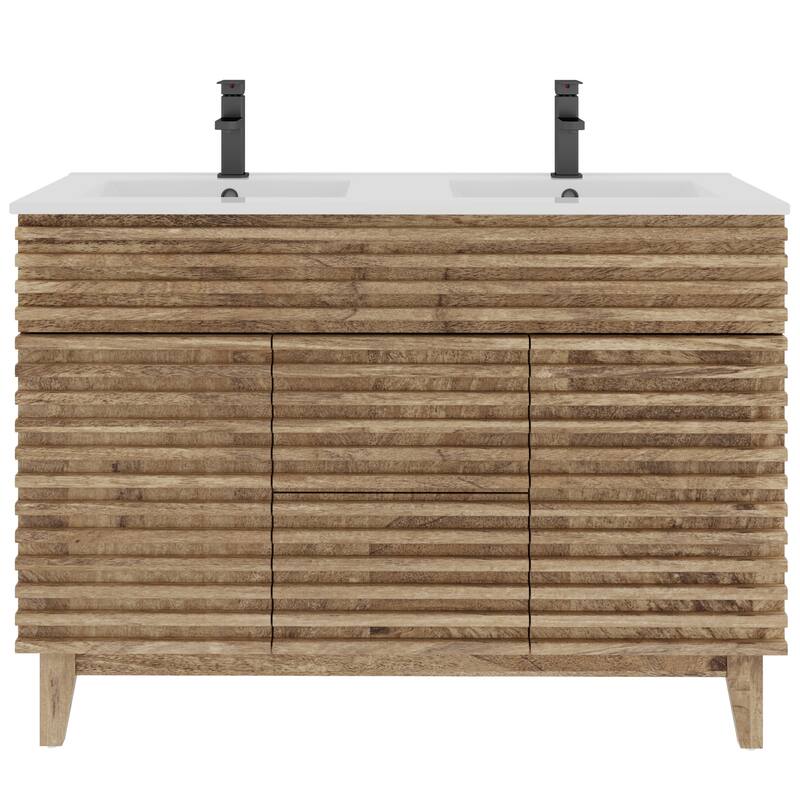 Bathroom Vanity Set W/Drop in Sink Faucet Cabinet Combo