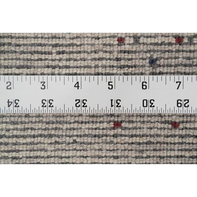 Hand Knotted Oriental 100% Wool Carpet Tribal Animal Pictorial Beige & Ivories Gabbeh Area Rug - 7' 9'' X 5' 0''