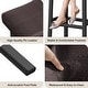 preview thumbnail 4 of 6, Set of 2 Ergonomic 24" Counter Height Bar Stools with Curved PU Leather Seat, Metal Frame, Integrated Footrest, Supports 240 lbs