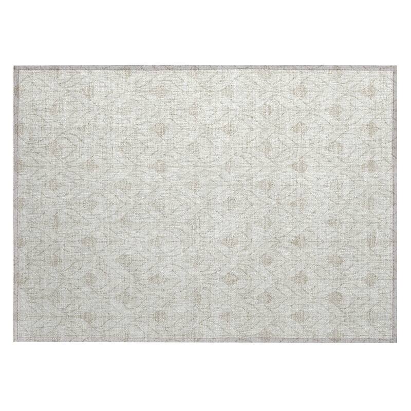 Machine Washable Indoor/ Outdoor Chantille Contempoary Geo Rug