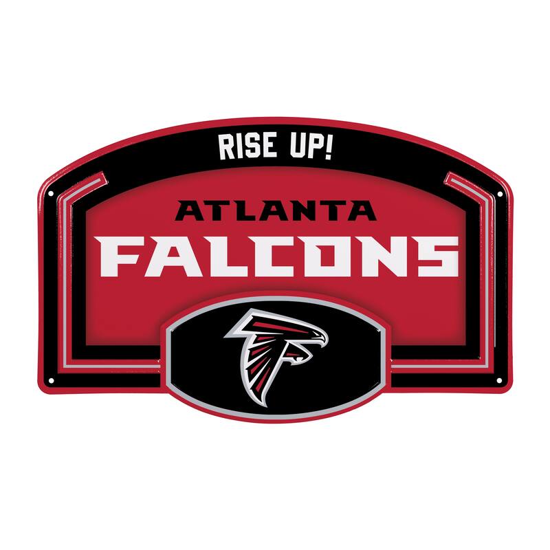 Atlanta Falcons Embossed Steel Wall Sign, 11" x 17"